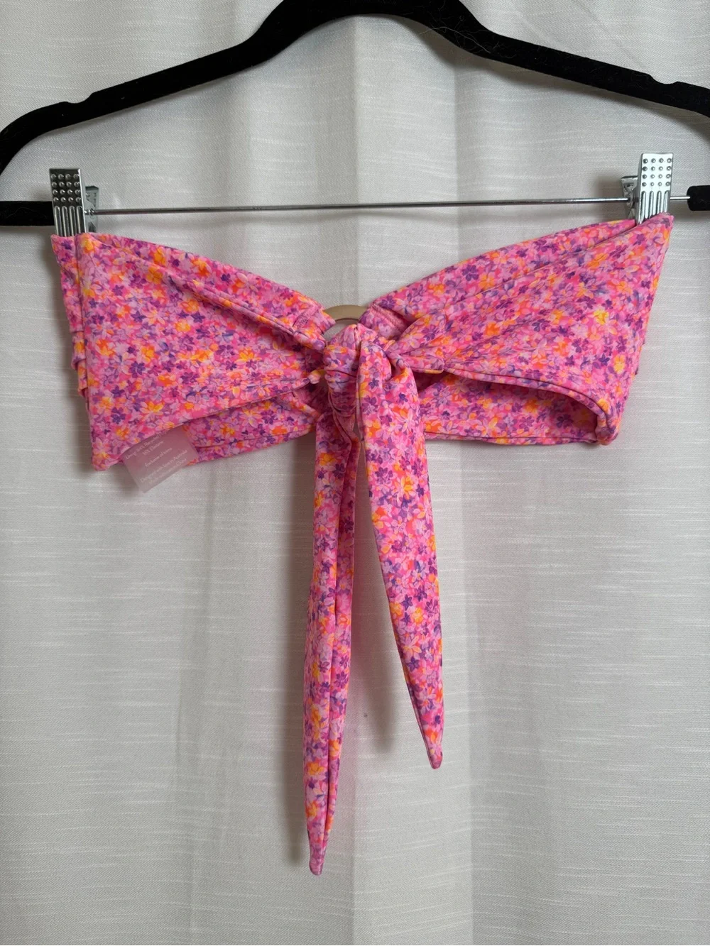 Kulani Kinis Gelato Bloom Strapless Bandeau Bikini Top Floral | Size M